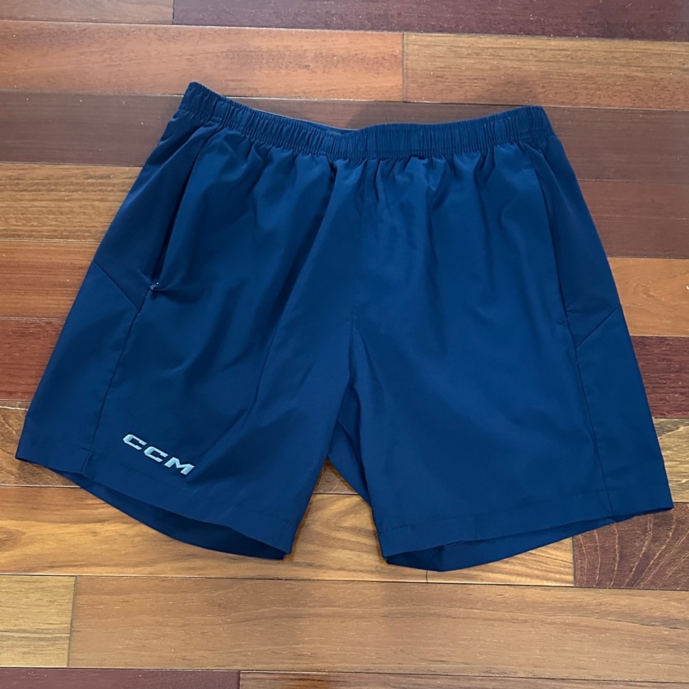 CCM Men's Deep Blue Athletic Shorts